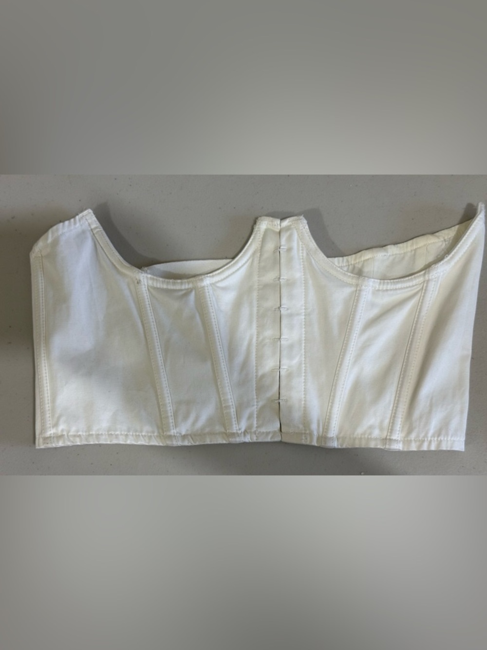 HOUSE OF LONDON White Structured Corset-Style Bustier Top